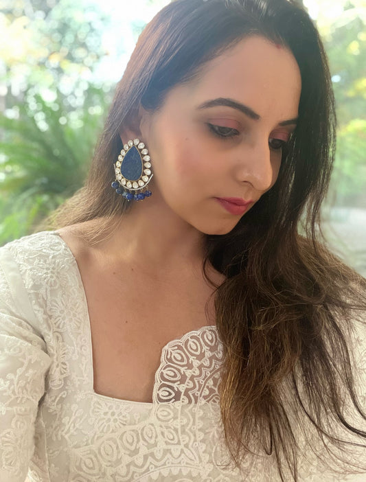 Neelam Silver Danglers