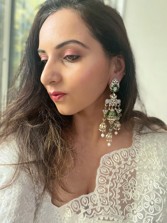 Mastani SIlver Danglers