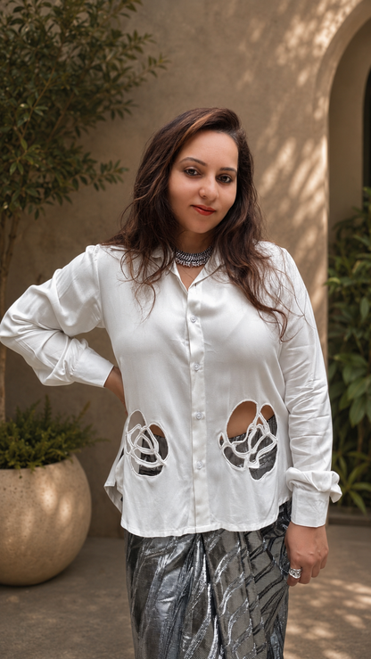 ROSE Cut-out Shirt