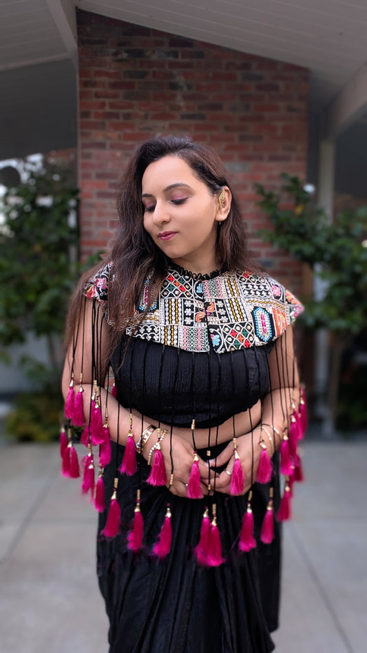AHAANA Tassel Skirt Set