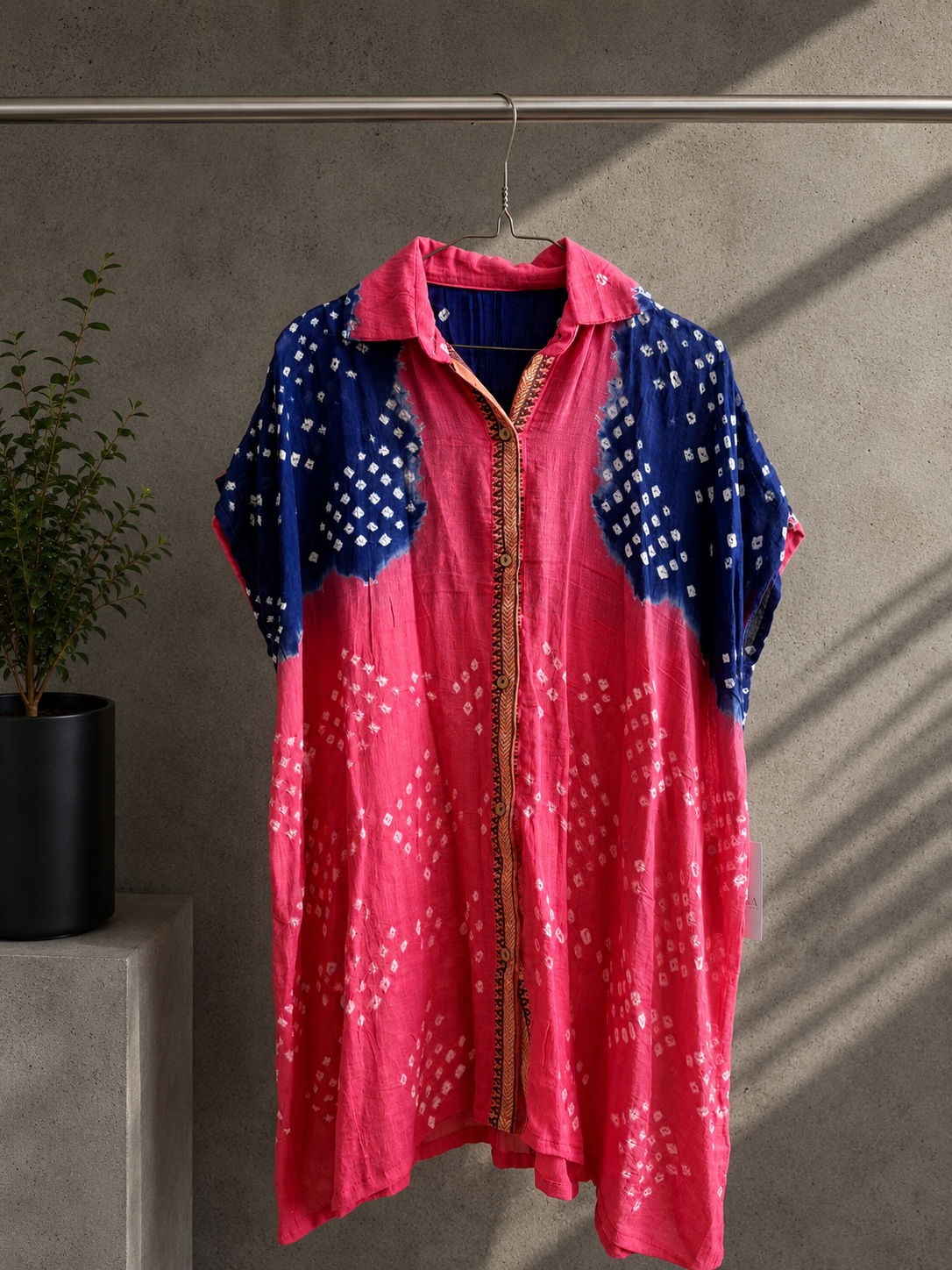 RHEA Bandhini Kaftaan Shirt