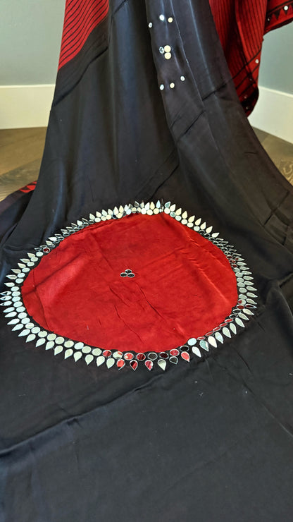 BINDU Ajrakh Saree | 40