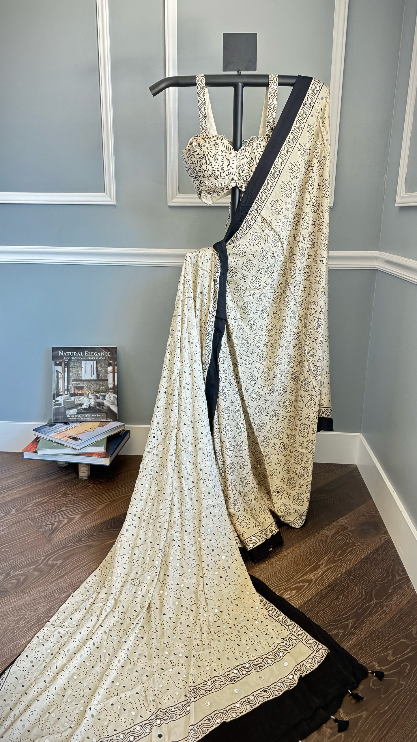 SUKOON Ajrakh Saree | 36