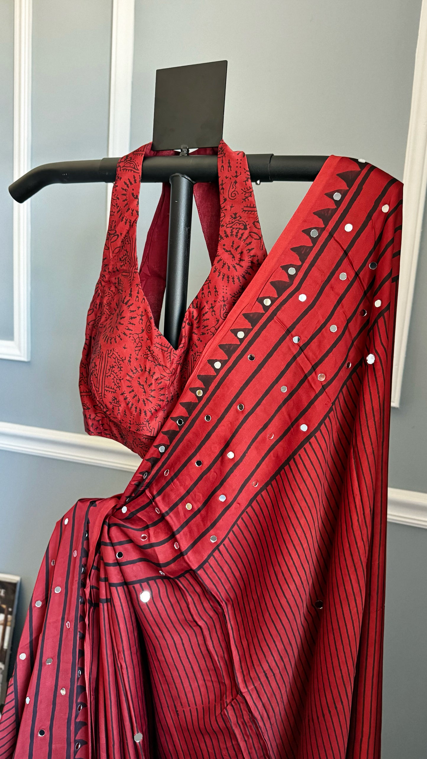 BINDU Ajrakh Saree | 40