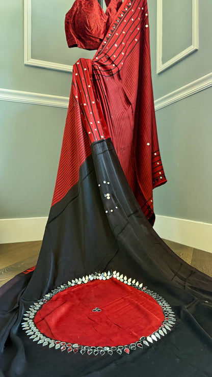 BINDU Ajrakh Saree | 40