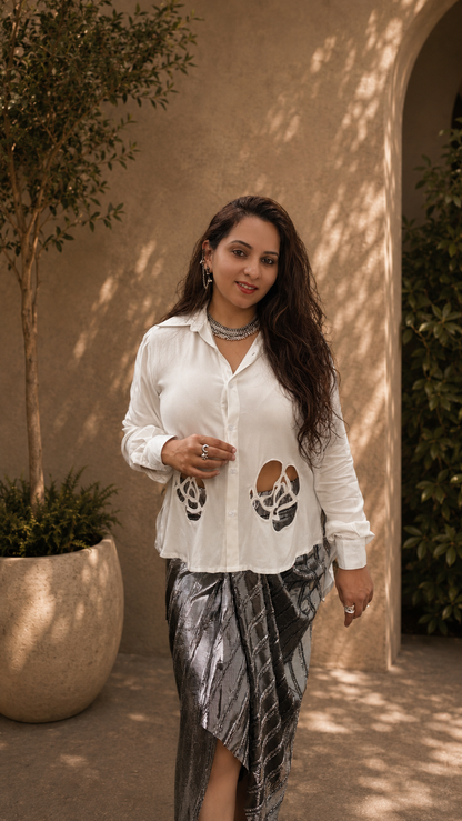 ROSE Cut-out Shirt