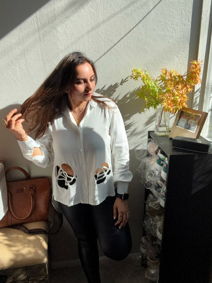 ROSE Cut-out Shirt