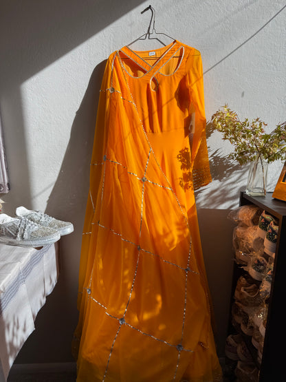 TINA Cross-neck Anarkali