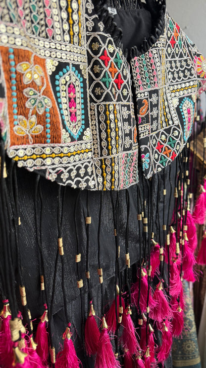 AHAANA Tassel Skirt Set