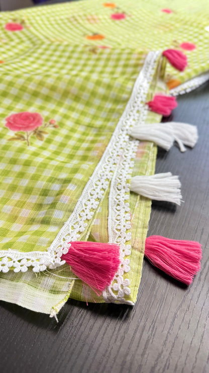 SAMAIRA Gingham Saree