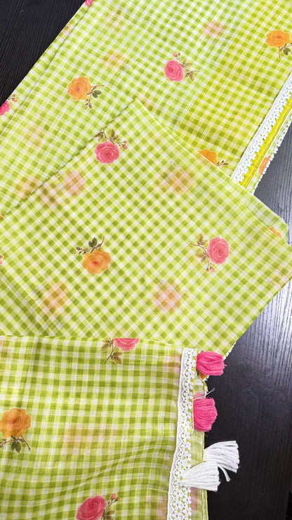 SAMAIRA Gingham Saree