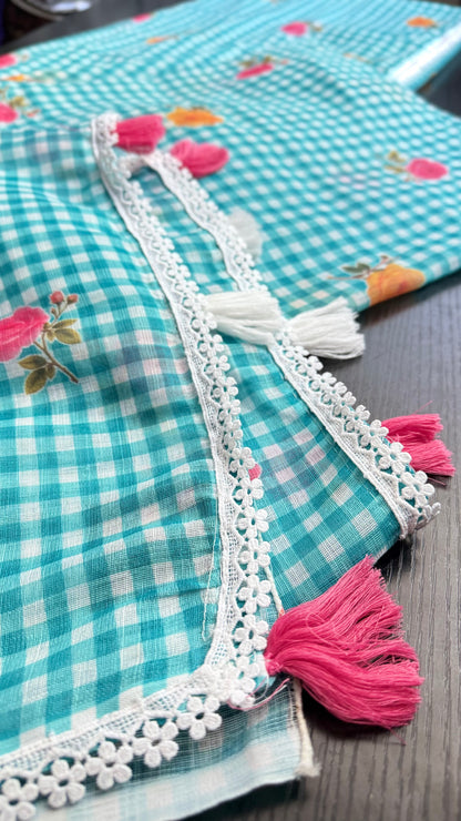 SAMAIRA Gingham Saree