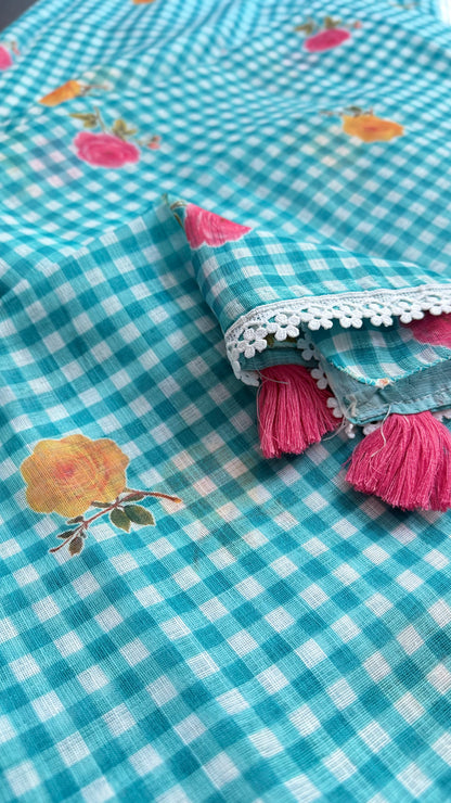 SAMAIRA Gingham Saree