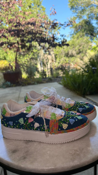 DILKASH Sneakers {Floral Denim}