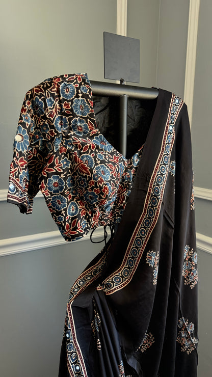 NAZAARA Ajrakh Saree | 40