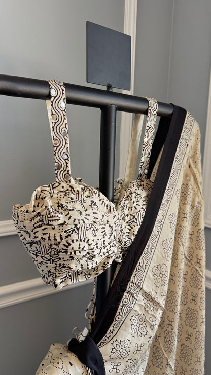 SUKOON Ajrakh Saree | 36