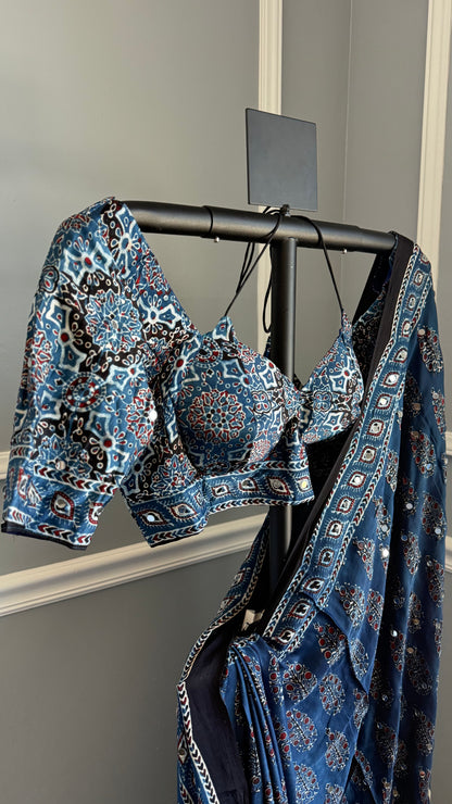 TARANG Ajrakh Saree | 42