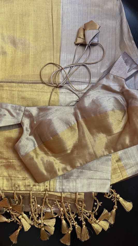 KRITIKA Metallic Saree