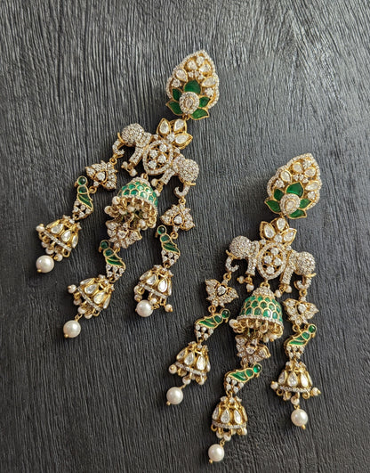 Mastani SIlver Danglers