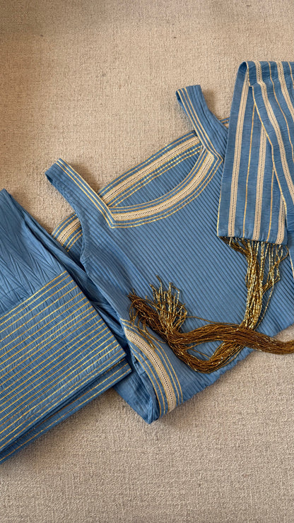 KHUSHI Denim Farsi Suit