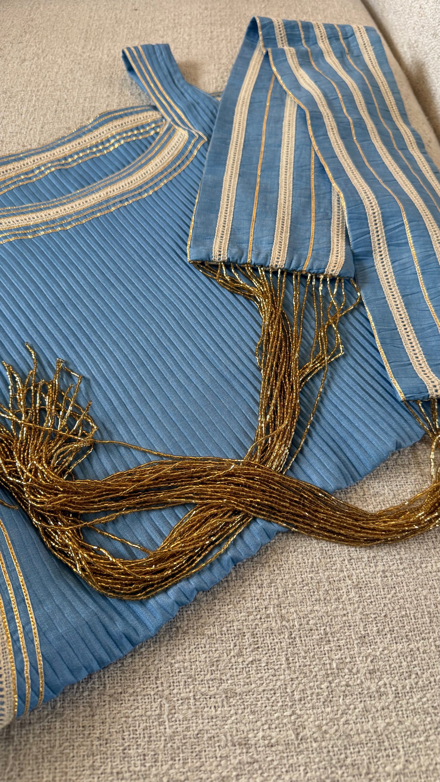 KHUSHI Denim Farsi Suit