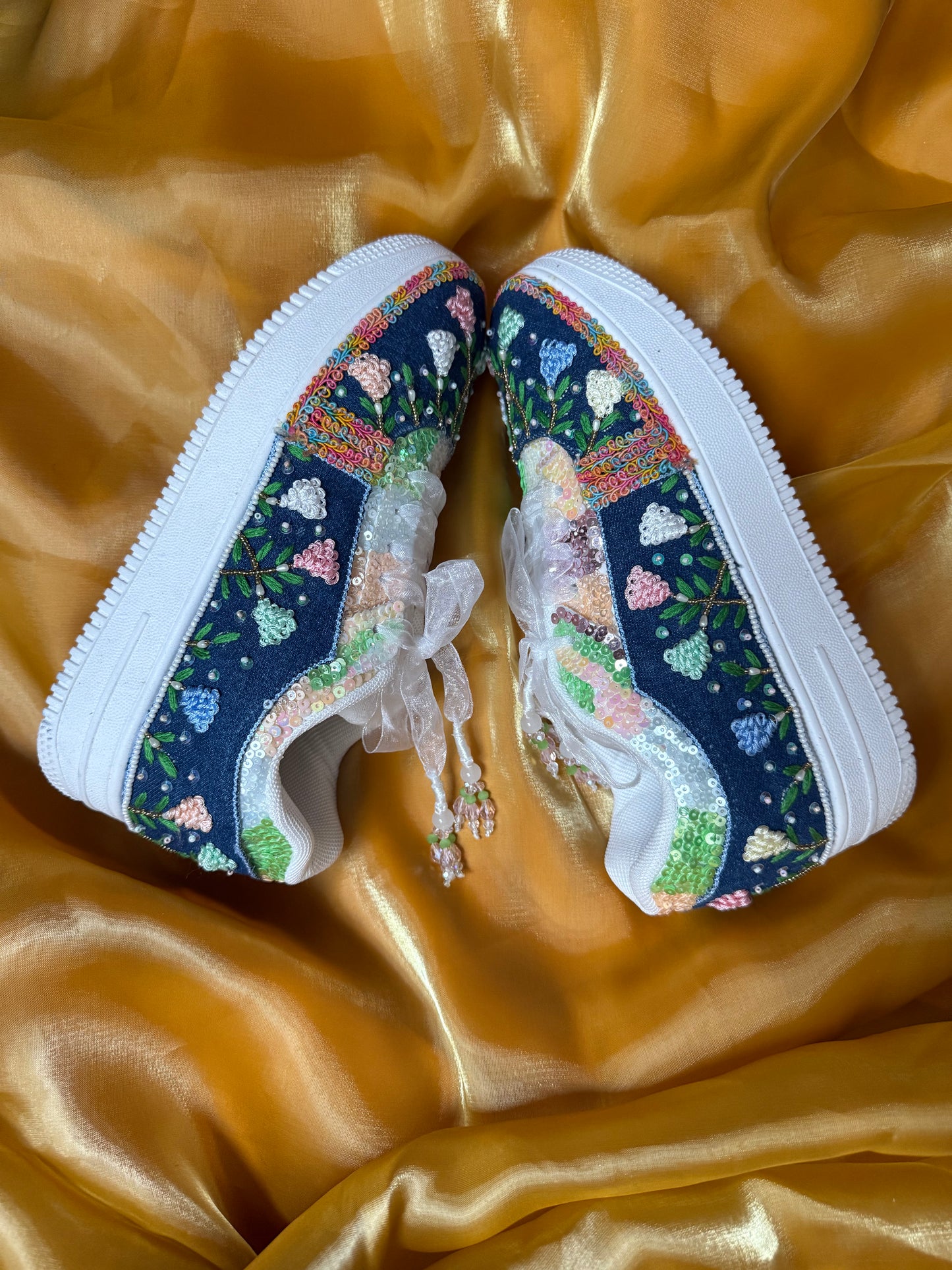 DILKASH Sneakers {Floral Denim}