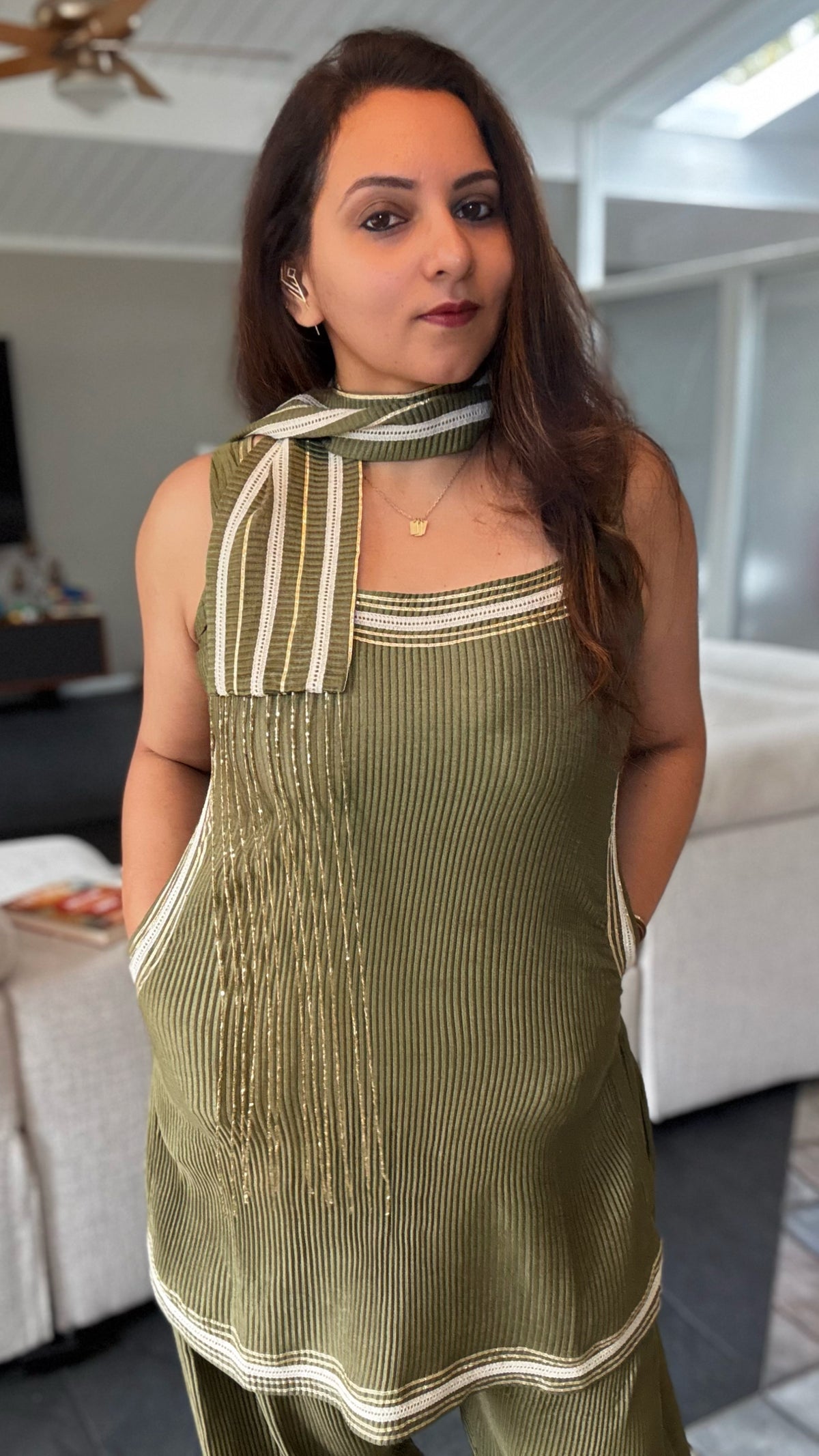 KHUSHI Denim Farsi Suit
