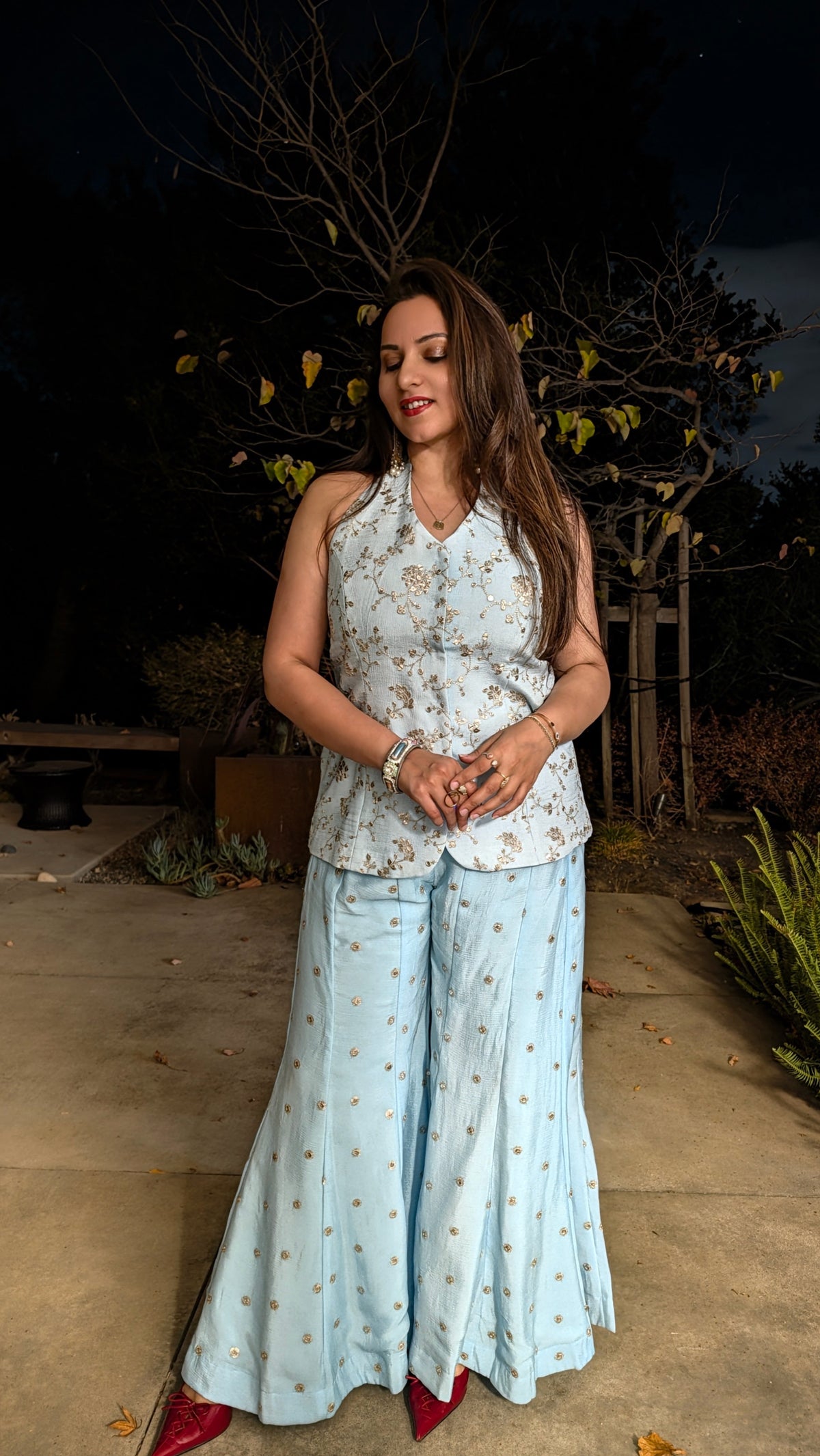 DAMINI Halter Sharara