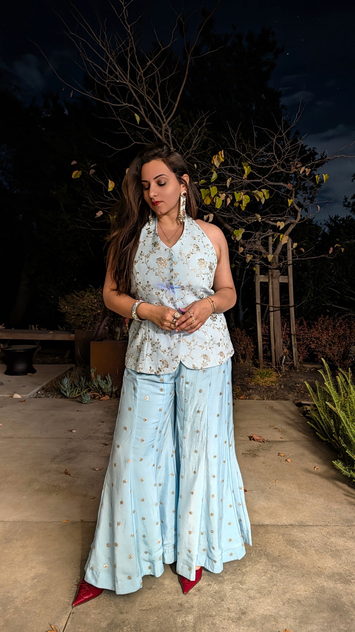 DAMINI Halter Sharara