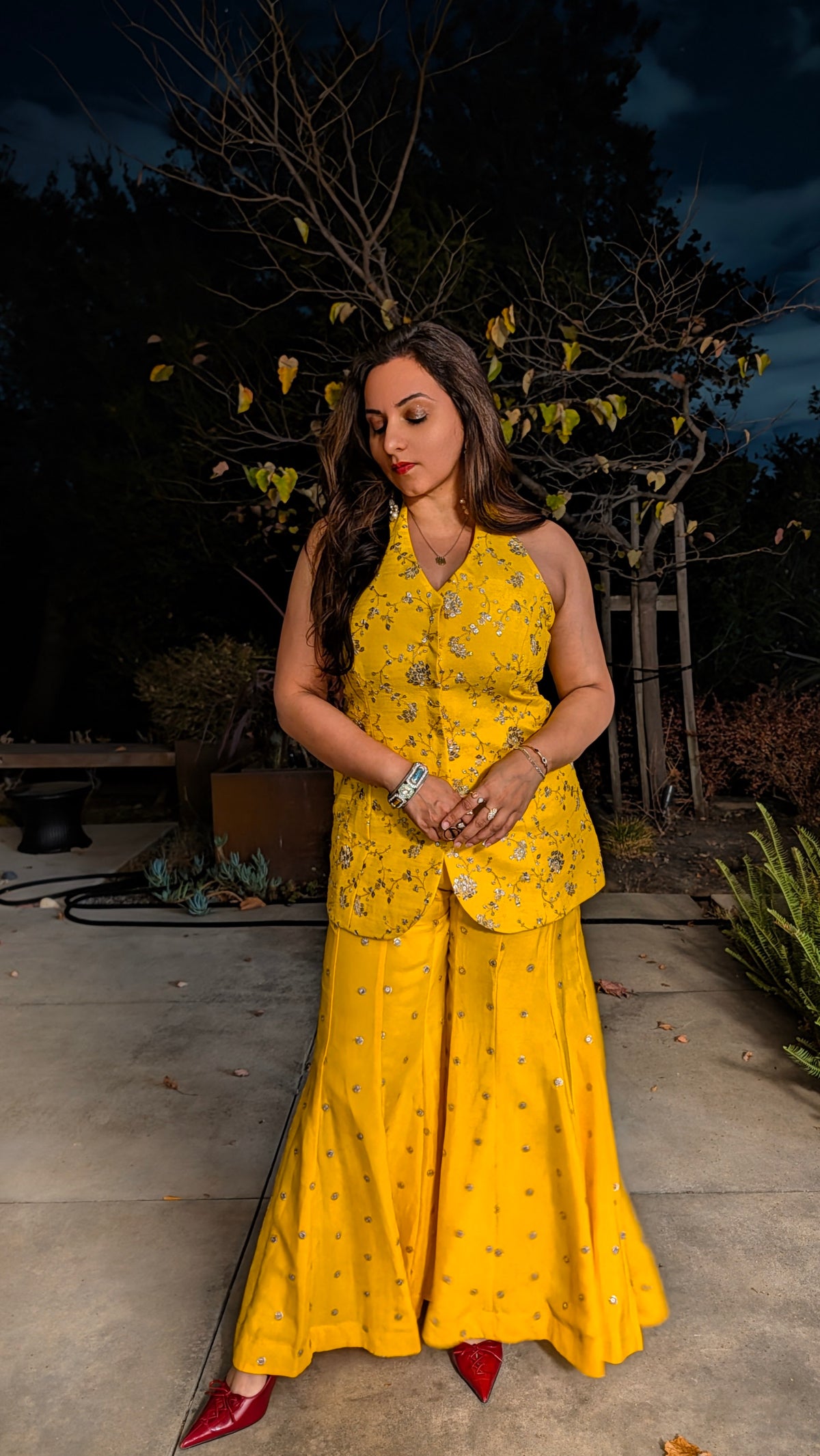DAMINI Halter Sharara