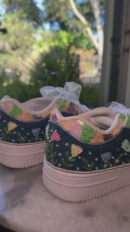 DILKASH Sneakers {Floral Denim}